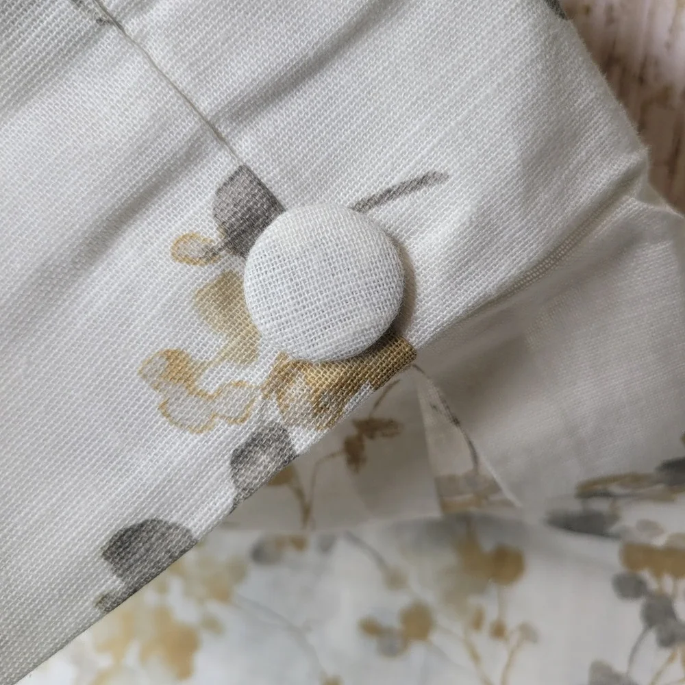 DKNY 2 Light Filtering Inverted Pleat Back Tab Panels Wallflower 32x96 Curtains